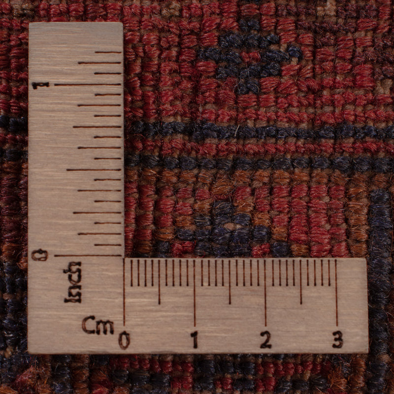 Kelim Afghan Teppich 148x195cm - dunkelrot