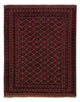 Kelim Afghan Teppich 155x191cm - dunkelrot