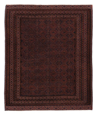 Kelim Afghan Teppich 156x189cm - dunkelrot – product image
