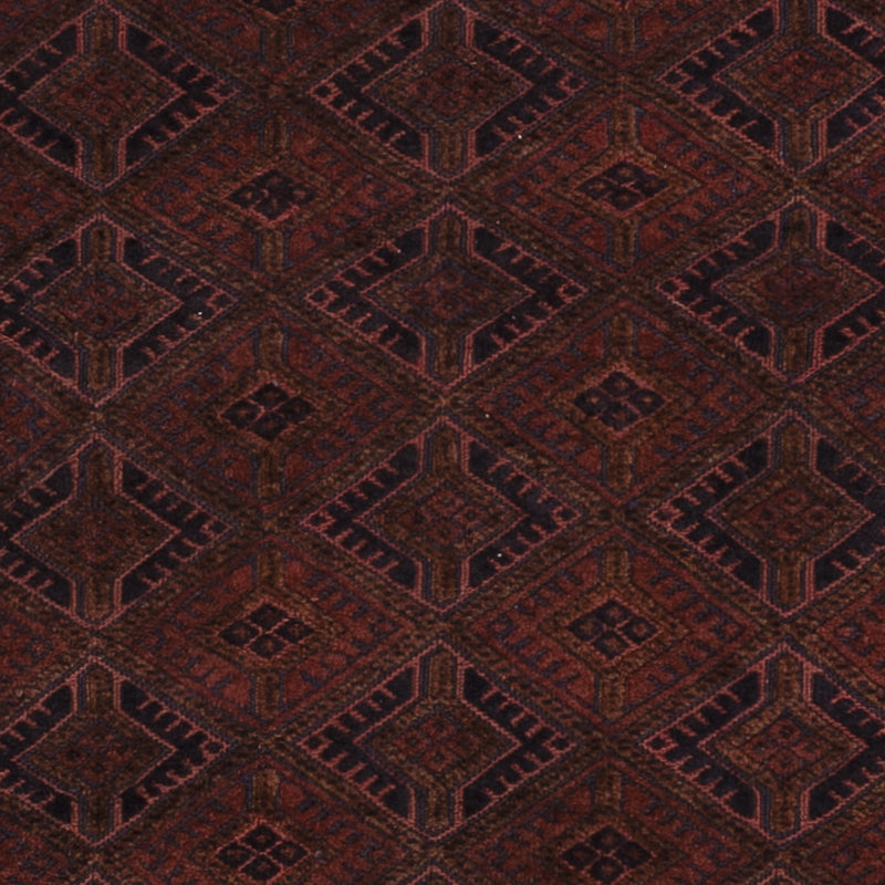 Kelim Afghan Teppich 156x189cm - dunkelrot
