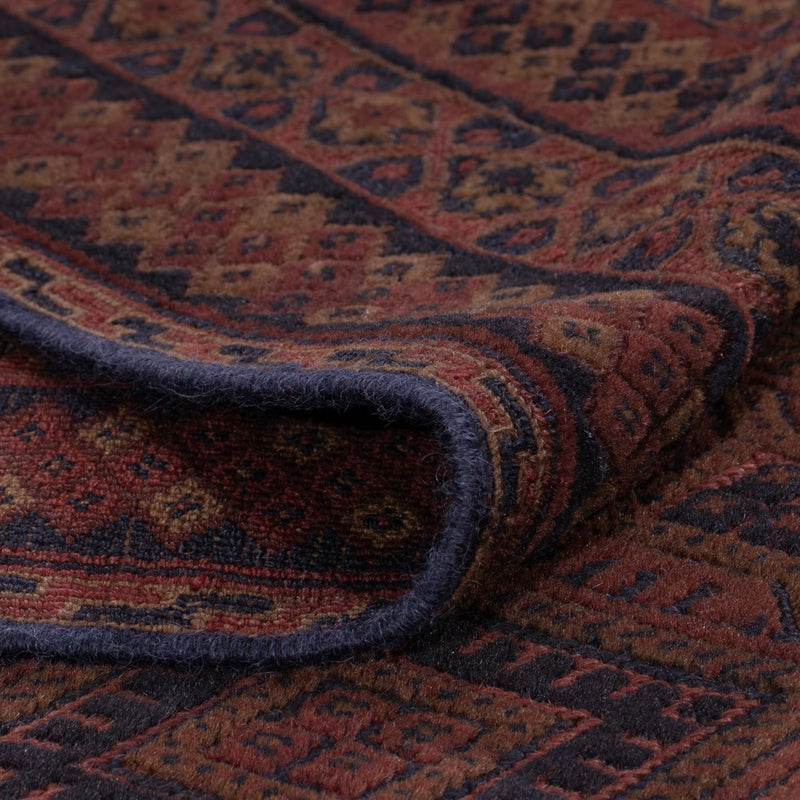 Kelim Afghan Teppich 156x189cm - dunkelrot