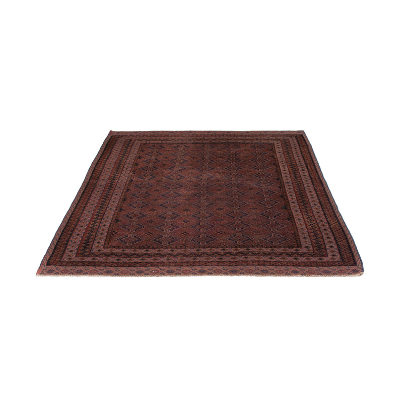 Kelim Afghan Teppich 156x189cm - dunkelrot