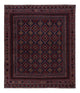 Kelim Afghan Teppich 157x177cm - dunkelrot
