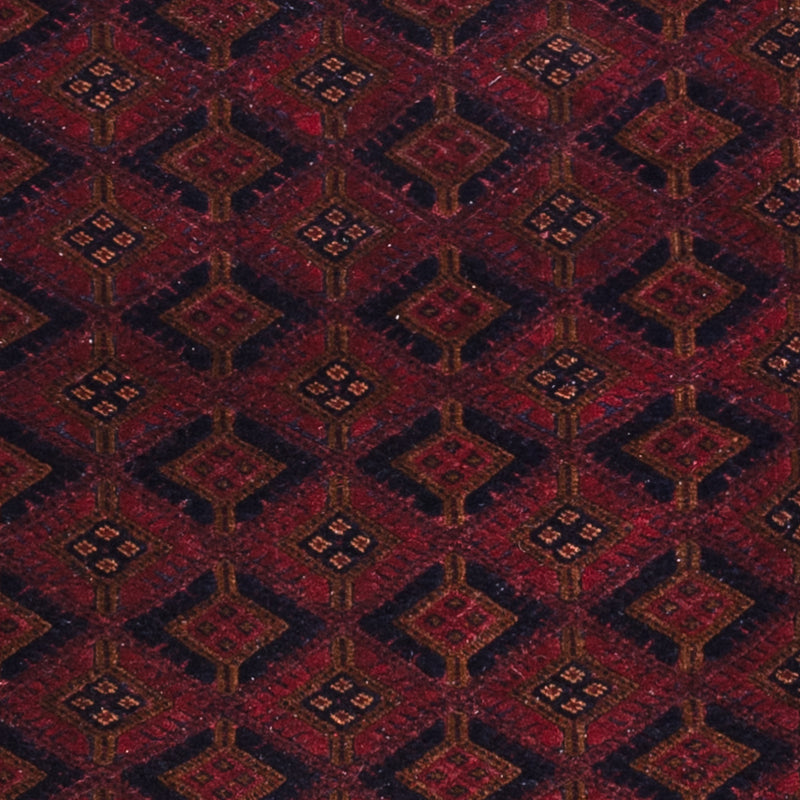 Kelim Afghan Teppich 160x198cm - dunkelrot