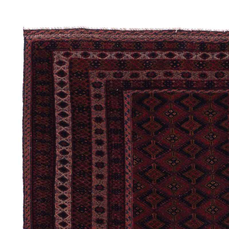 Kelim Afghan Teppich 160x198cm - dunkelrot