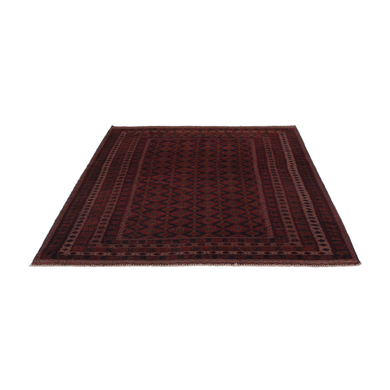Kelim Afghan Teppich 160x198cm - dunkelrot