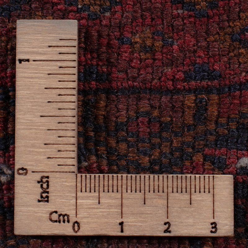 Kelim Afghan Teppich 160x198cm - dunkelrot