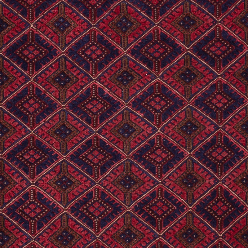 Kelim Afghan Teppich 152x205cm - dunkelrot