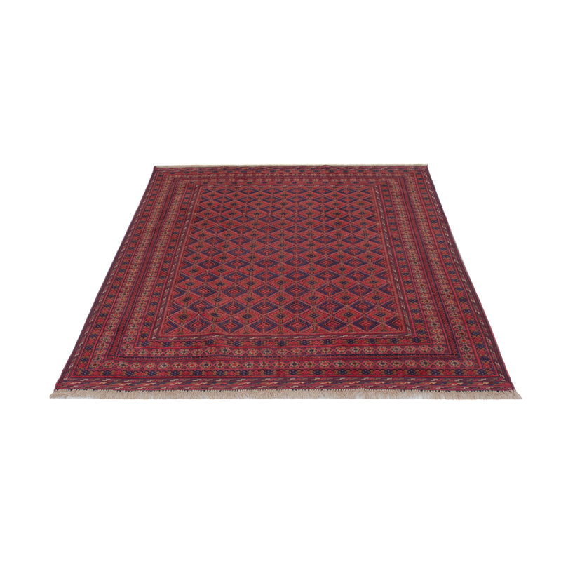Kelim Afghan Teppich 152x205cm - dunkelrot