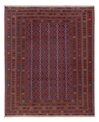 Kelim Afghan Teppich 156x194cm - dunkelrot – product image