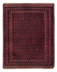Kelim Afghan Teppich 152x190cm - dunkelrot – product image