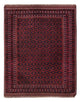 Kelim Afghan Teppich 152x190cm - dunkelrot