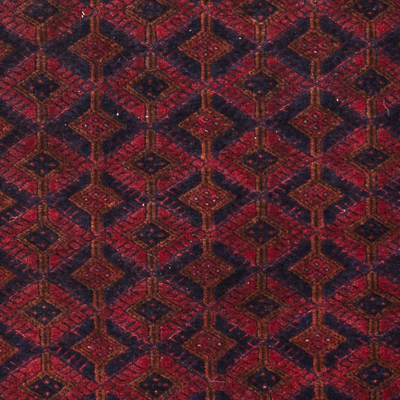 Kelim Afghan Teppich 152x190cm - dunkelrot