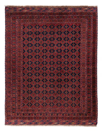 Kelim Afghan Teppich 160x206cm - dunkelrot – product image