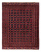Kelim Afghan Teppich 160x206cm - dunkelrot