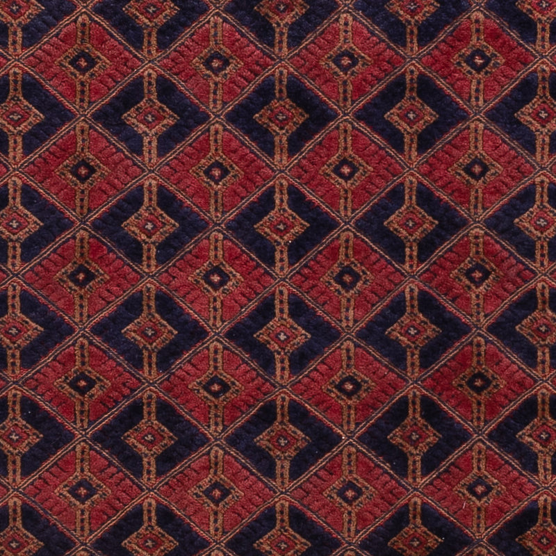 Kelim Afghan Teppich 160x206cm - dunkelrot