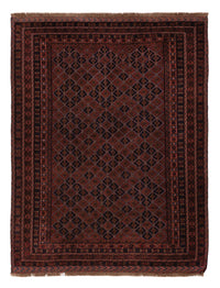Kelim Afghan Teppich 159x205cm - dunkelrot – product image