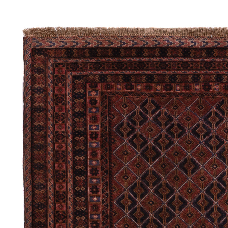 Kelim Afghan Teppich 159x205cm - dunkelrot