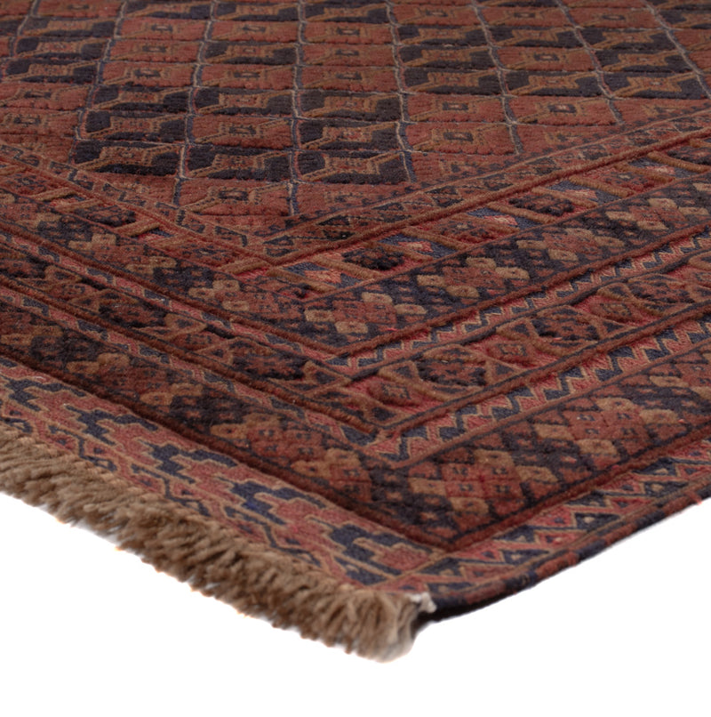 Kelim Afghan Teppich 159x205cm - dunkelrot