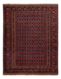 Kelim Afghan Teppich 152x193cm - dunkelrot – product image