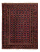 Kelim Afghan Teppich 152x193cm - dunkelrot