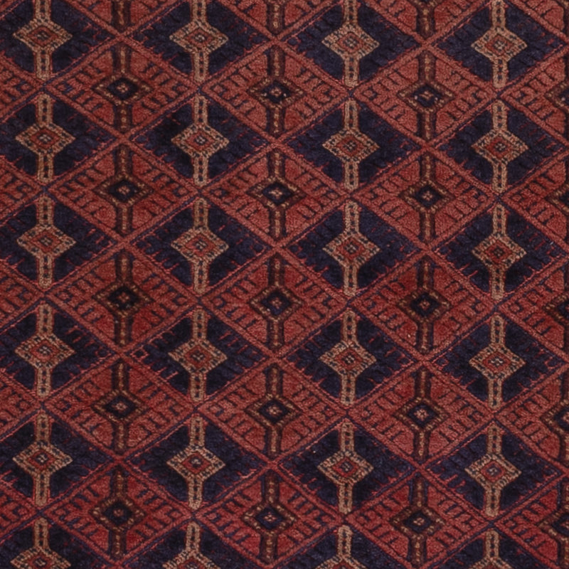 Kelim Afghan Teppich 152x193cm - dunkelrot