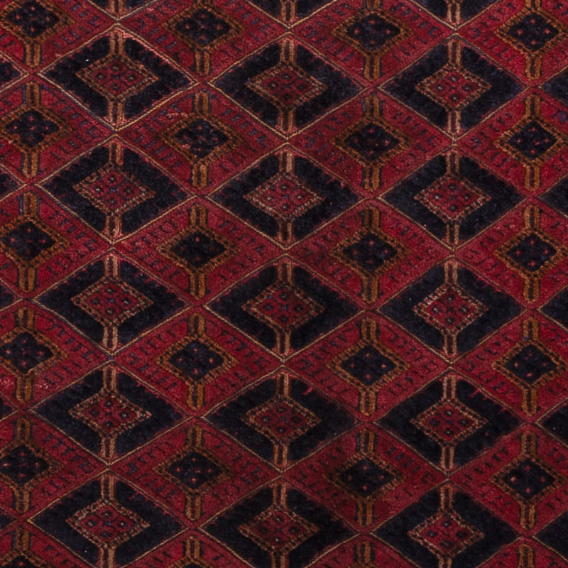 Kelim Afghan Teppich 155x194cm - dunkelrot
