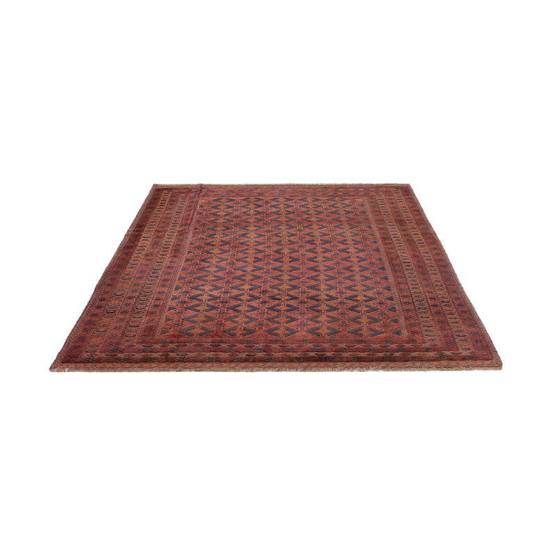 Kelim Afghan Teppich 148x194cm - dunkelrot
