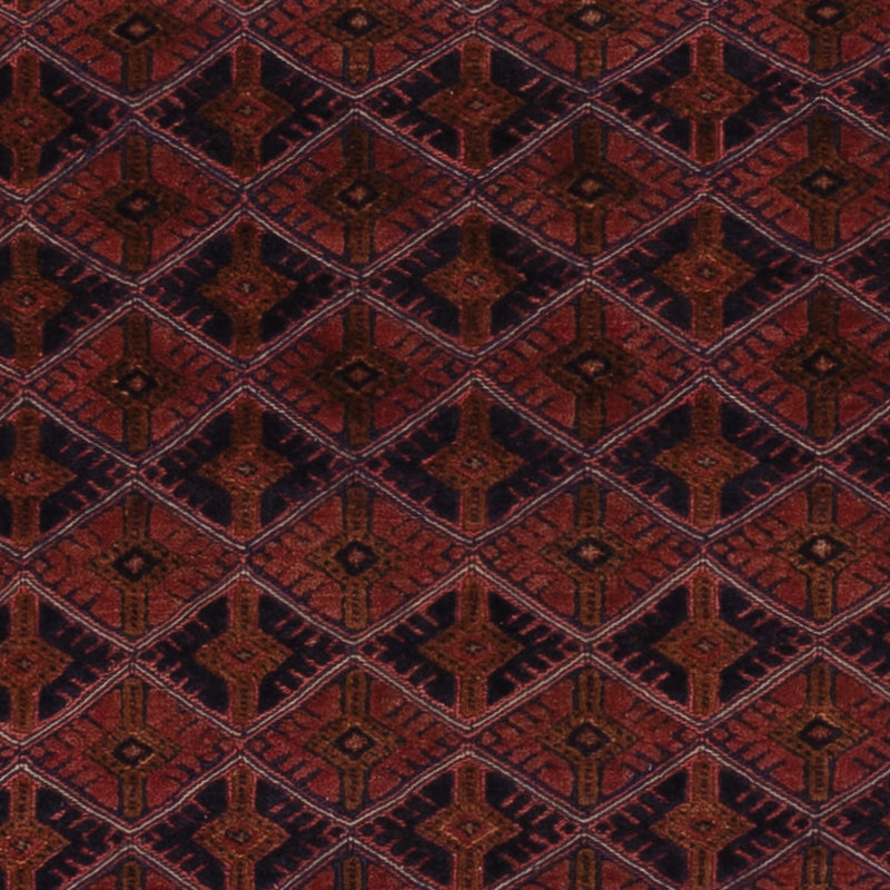 Kelim Afghan Teppich 145x195cm - dunkelrot