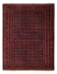Kelim Afghan Teppich 155x205cm - dunkelrot – product image