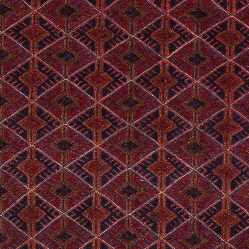 Kelim Afghan Teppich 160x194cm - dunkelrot