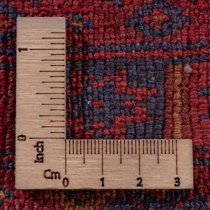 Kelim Afghan Teppich 160x194cm - dunkelrot