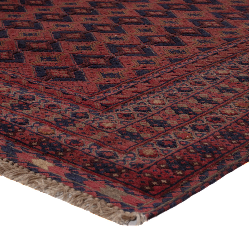 Kelim Afghan Teppich 153x198cm - dunkelrot