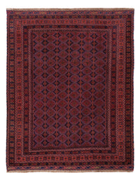 Kelim Afghan Teppich 152x194cm - dunkelrot – product image