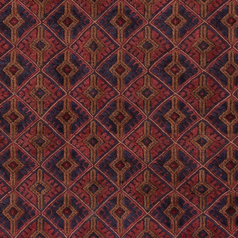 Kelim Afghan Teppich 155x205cm - dunkelrot