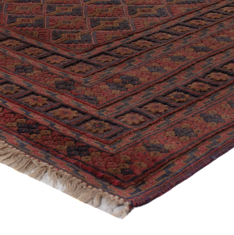 Kelim Afghan Teppich 155x205cm - dunkelrot