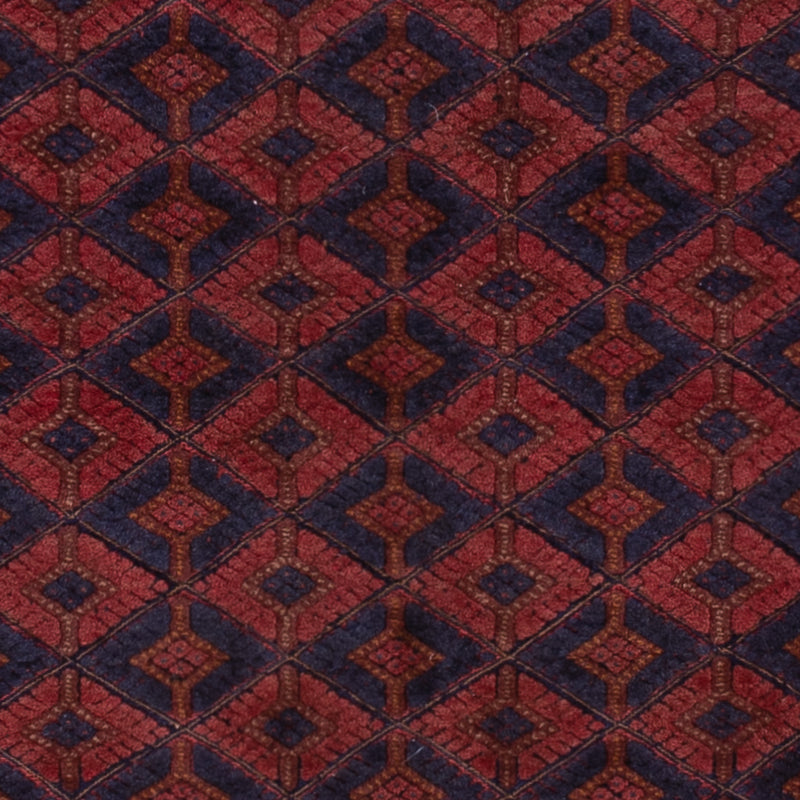 Kelim Afghan Teppich 156x200cm - dunkelrot