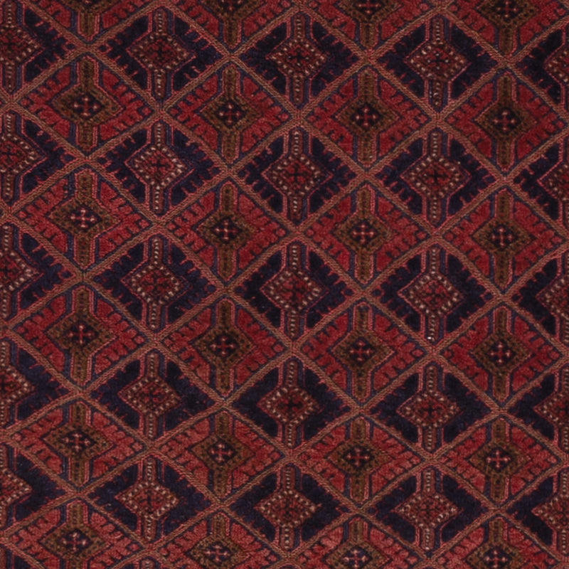 Kelim Afghan Teppich 143x192cm - dunkelrot