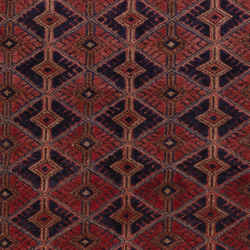 Kelim Afghan Teppich 152x190cm - dunkelrot