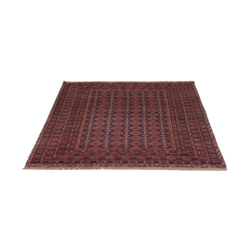 Kelim Afghan Teppich 152x190cm - dunkelrot