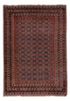 Kelim Afghan Teppich 156x207cm - dunkelrot