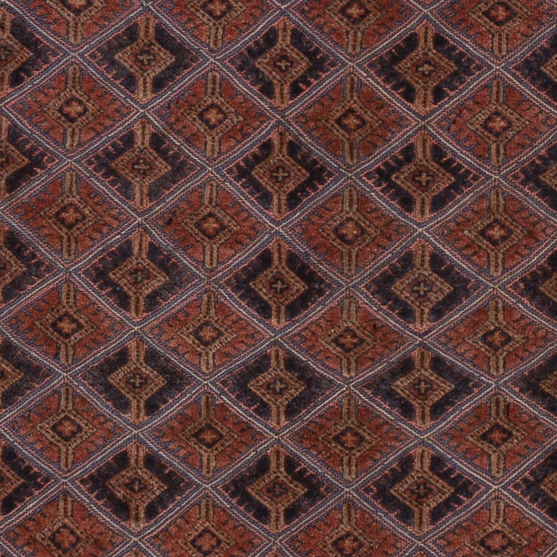 Kelim Afghan Teppich 156x207cm - dunkelrot