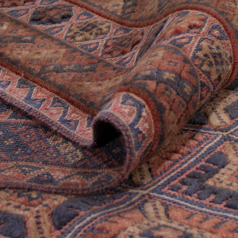 Kelim Afghan Teppich 156x207cm - dunkelrot