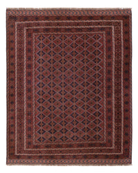 Kelim Afghan Teppich 162x198cm - dunkelrot – product image