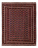 Kelim Afghan Teppich 162x198cm - dunkelrot