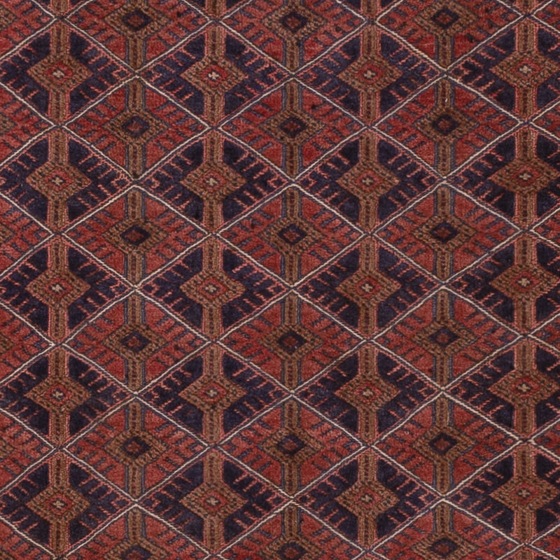 Kelim Afghan Teppich 162x198cm - dunkelrot