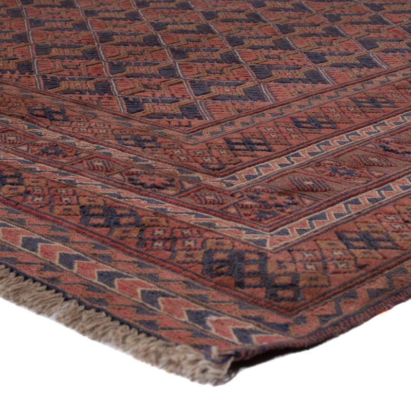 Kelim Afghan Teppich 162x198cm - dunkelrot