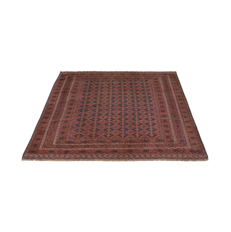 Kelim Afghan Teppich 162x198cm - dunkelrot