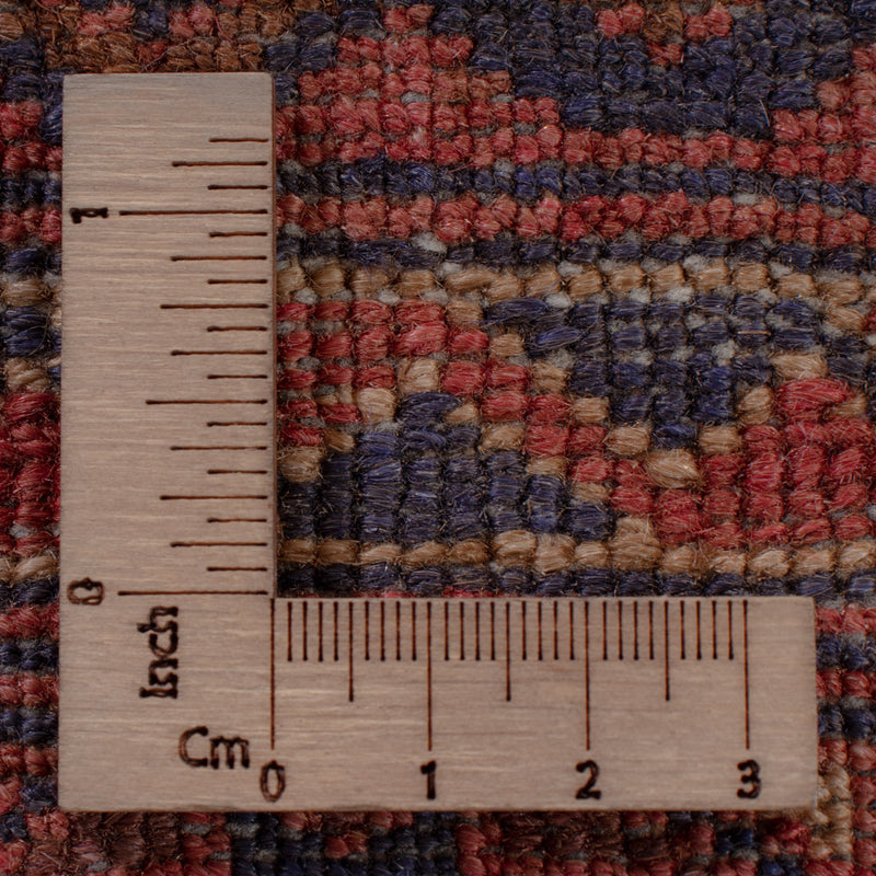 Kelim Afghan Teppich 162x198cm - dunkelrot
