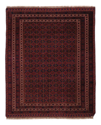 Kelim Afghan Teppich 155x190cm - dunkelrot – product image